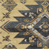 5' X 8' Gold Charcoal And Gray Tribal Washable Area Rug With UV Protection