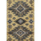 8' X 10' Gold Charcoal And Gray Tribal Washable Area Rug With UV Protection