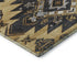 8' X 10' Gold Charcoal And Gray Tribal Washable Area Rug With UV Protection