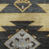 8' X 10' Gold Charcoal And Gray Tribal Washable Area Rug With UV Protection