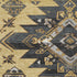 8' X 10' Gold Charcoal And Gray Tribal Washable Area Rug With UV Protection
