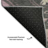 8' Pink Charcoal And Gray Tribal Washable Round Rug With UV Protection