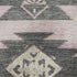 8' Pink Charcoal And Gray Tribal Washable Round Rug With UV Protection