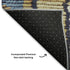 5' X 8' Gold Copper And Ivory Tribal Washable Area Rug With UV Protection