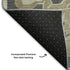 5' X 8' Beige Charcoal And Blue Floral Medallion Washable Area Rug With UV Protection