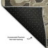5' X 8' Chocolate Ivory And Gray Floral Medallion Washable Area Rug With UV Protection