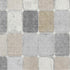 5' X 8' Beige Gray And Silver Geometric Washable Area Rug With UV Protection