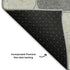 5' X 8' Blush Gray And Silver Geometric Washable Area Rug With UV Protection