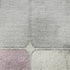 8' X 10' Blush Gray And Silver Geometric Washable Area Rug With UV Protection