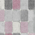 8' X 10' Blush Gray And Silver Geometric Washable Area Rug With UV Protection