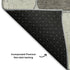 5' X 8' Blue Ivory And Taupe Geometric Washable Area Rug With UV Protection