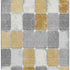 5' X 8' Gold Gray And Ivory Geometric Washable Area Rug With UV Protection