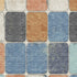 8' X 10' Rust Blue And Ivory Geometric Washable Area Rug With UV Protection