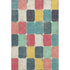 9' X 12' Teal Blush And Yellow Geometric Washable Area Rug With UV Protection