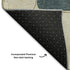 9' X 12' Teal Blush And Yellow Geometric Washable Area Rug With UV Protection
