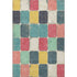 9' X 12' Teal Blush And Yellow Geometric Washable Area Rug With UV Protection