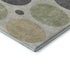 5' X 8' Beige Charcoal And Green Geometric Washable Area Rug With UV Protection