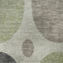 5' X 8' Beige Charcoal And Green Geometric Washable Area Rug With UV Protection