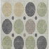 5' X 8' Beige Charcoal And Green Geometric Washable Area Rug With UV Protection