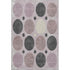 8' X 10' Blush Charcoal And Ivory Geometric Washable Area Rug With UV Protection