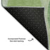 8' Green Ivory And Charcoal Geometric Washable Round Rug With UV Protection