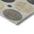 5' X 8' Ivory Charcoal And Beige Geometric Washable Area Rug With UV Protection