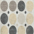 5' X 8' Ivory Charcoal And Beige Geometric Washable Area Rug With UV Protection
