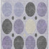 9' X 12' Lavender Charcoal And Ivory Geometric Washable Area Rug With UV Protection