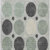 9' X 12' Sage Charcoal And Ivory Geometric Washable Area Rug With UV Protection