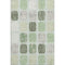 8' X 10' Artichoke Green Gray And Ivory Geometric Washable Area Rug With UV Protection