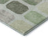 8' X 10' Artichoke Green Gray And Ivory Geometric Washable Area Rug With UV Protection