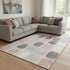 8' X 10' Blush Charcoal And Ivory Geometric Washable Area Rug With UV Protection