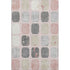 8' X 10' Blush Charcoal And Ivory Geometric Washable Area Rug With UV Protection