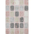 8' X 10' Blush Charcoal And Ivory Geometric Washable Area Rug With UV Protection