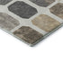9' X 12' Ivory Beige And Gray Geometric Washable Area Rug With UV Protection
