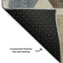 5' X 8' Linen Ivory And Brown Geometric Washable Area Rug With UV Protection