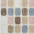 5' X 8' Linen Ivory And Brown Geometric Washable Area Rug With UV Protection
