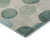 8' X 10' Teal Green And Ivory Geometric Washable Area Rug With UV Protection