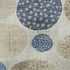 5' X 8' Navy Blue Ivory And Taupe Geometric Washable Area Rug With UV Protection