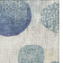 5' X 8' Navy Blue Ivory And Taupe Geometric Washable Area Rug With UV Protection