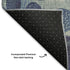 8' X 10' Navy Blue Ivory And Taupe Geometric Washable Area Rug With UV Protection