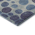 8' X 10' Navy Blue Ivory And Taupe Geometric Washable Area Rug With UV Protection