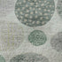 8' Sage Beige And Tan Geometric Washable Round Rug With UV Protection