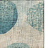 5' X 8' Teal Pink And Beige Geometric Washable Area Rug With UV Protection