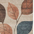 8' X 10' Beige Copper And Denim Blue Floral Washable Area Rug With UV Protection