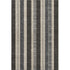 5' X 8' Black Ivory And Gray Striped Washable Area Rug With UV Protection
