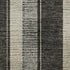5' X 8' Black Ivory And Gray Striped Washable Area Rug With UV Protection
