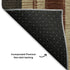 5' X 8' Chocolate Rust And Beige Striped Washable Area Rug With UV Protection