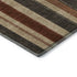 5' X 8' Chocolate Rust And Beige Striped Washable Area Rug With UV Protection