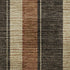 5' X 8' Chocolate Rust And Beige Striped Washable Area Rug With UV Protection